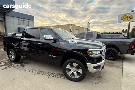 Black 2022 RAM 1500 Crew Cab Utility Laramie (Hybrid)