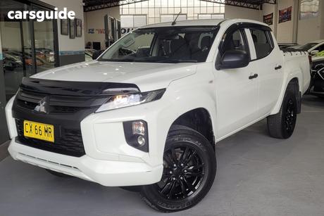 White 2020 Mitsubishi Triton Double Cab Pick Up Glx Adas (4X4)