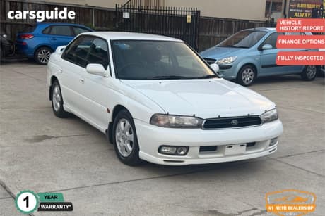 White 1997 Subaru Liberty Sedan Rx