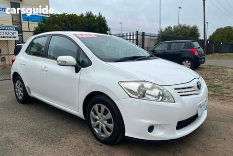 White 2010 Toyota Corolla Hatchback Ascent