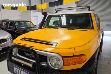 Yellow 2012 Toyota FJ Cruiser Wagon