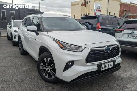 White 2022 Toyota Kluger Wagon Gxl Hybrid Awd