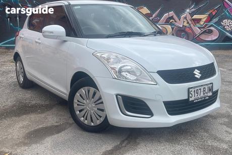 White 2015 Suzuki Swift Hatchback Gl