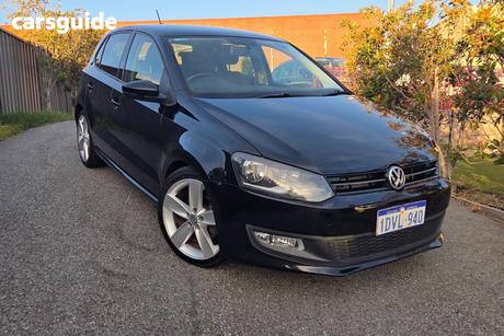 Black 2012 Volkswagen Polo Hatch 77 TSI COMFORTLINE 6R MY12