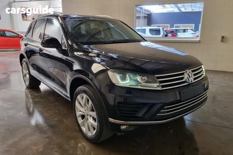 Black 2015 Volkswagen Touareg Wagon V6 Tdi