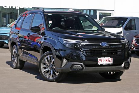 Black 2025 Subaru Forester Wagon Hybrid Touring (Awd)