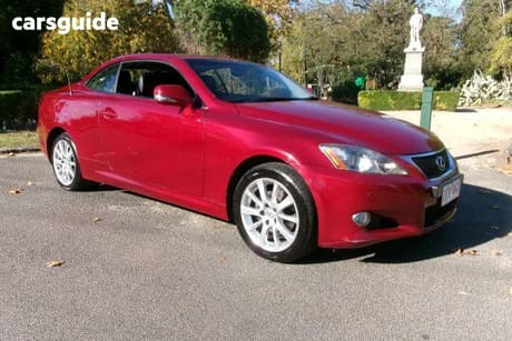 Red 2010 Lexus IS250C Convertible Sports Luxury