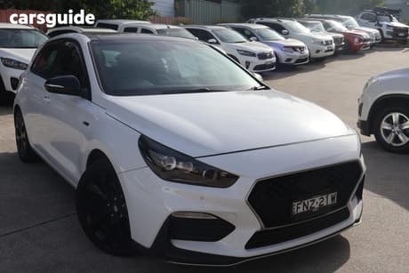 White 2019 Hyundai I30 Hatchback N Line Premium