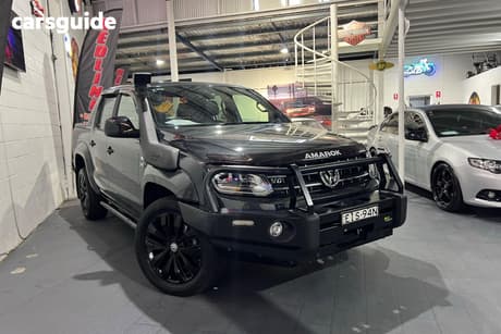 Grey 2020 Volkswagen Amarok Dual Cab Utility Tdi550 Highline Black 4Motion