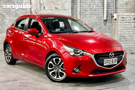 Red 2015 Mazda 2 Hatchback Genki