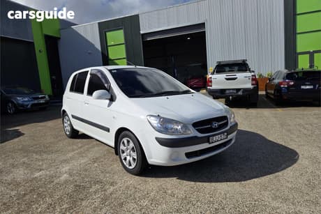 White 2009 Hyundai Getz Hatchback S