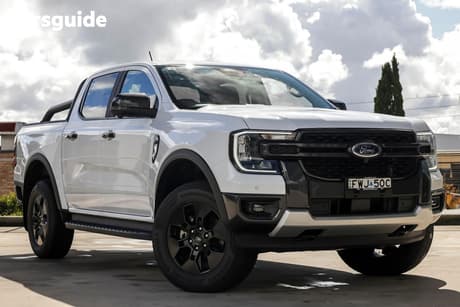 White 2025 Ford Ranger Double Cab Pick Up Phev Sport (4X4)