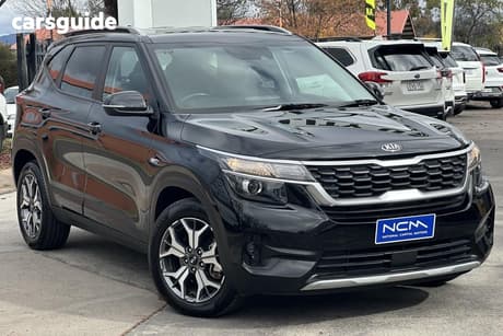 Black 2020 Kia Seltos Wagon Sport+ (Awd)