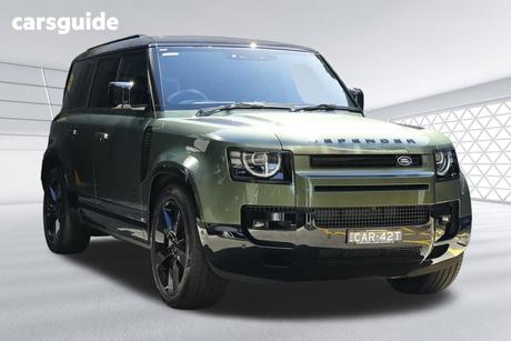 Green 2025 Land Rover Defender Wagon 110 D350 X-Dynamic Hse (257Kw)