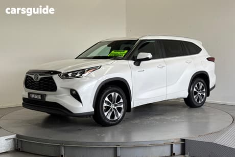 White 2024 Toyota Kluger Wagon Gxl Hybrid Awd