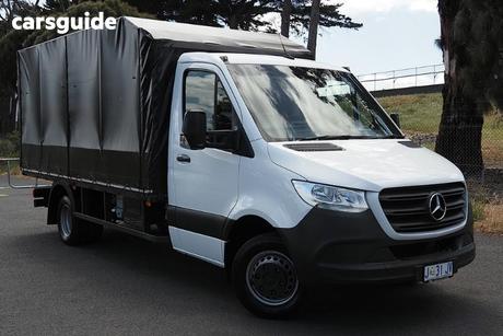White 2020 Mercedes-Benz Sprinter Cab Chassis 516Cdi Vs30 Lwb Rwd 4.49T