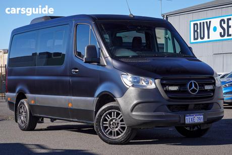 White 2021 Mercedes-Benz Sprinter Mini-bus 414Cdi Vs30 Mwb Rwd Transfer
