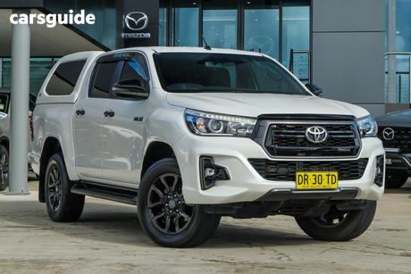 White 2018 Toyota Hilux Dual Cab Utility Rogue (4X4)