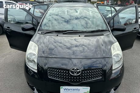 Black 2007 Toyota Yaris Hatchback Yrs