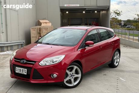 Red 2012 Ford Focus Hatchback Titanium