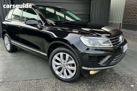 Black 2015 Volkswagen Touareg Wagon V6 Tdi