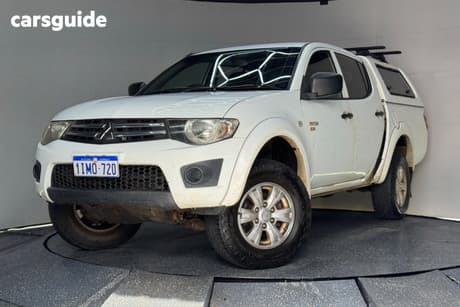 White 2011 Mitsubishi Triton Double Cab Utility Activ (4X4)