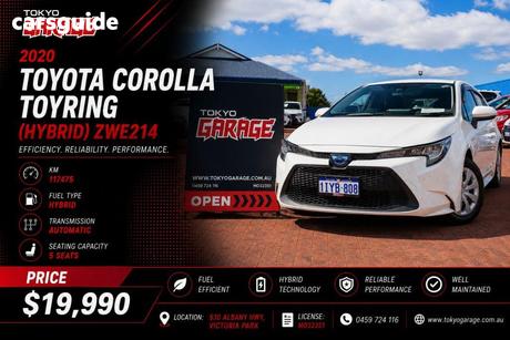 White 2020 Toyota Corolla SUV ZWE214