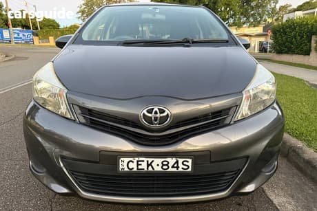 Grey 2012 Toyota Yaris Hatchback Yrs