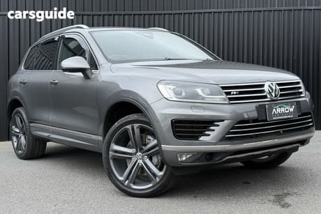 Grey 2015 Volkswagen Touareg Wagon V8 Tdi R-Line