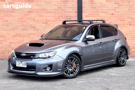 Grey 2008 Subaru Impreza Hatchback Wrx Sti-R