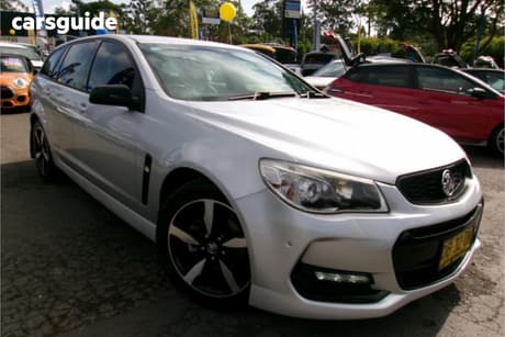 Silver 2016 Holden Commodore Sportswagon Sv6 Black Pack