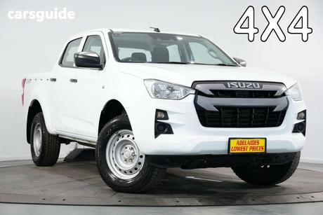 White 2021 Isuzu D-MAX Crew Cab Utility Sx (4X4)