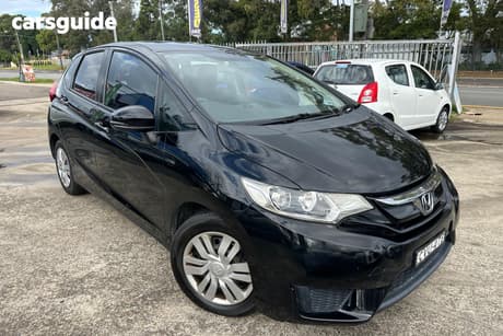 Black 2014 Honda Jazz Hatch VTI GK MY15