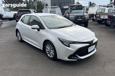 White 2023 Toyota Corolla Hatchback Ascent Sport