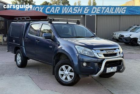 Blue 2016 Isuzu D-MAX Crew Cab Utility Ls-M Hi-Ride (4X4)