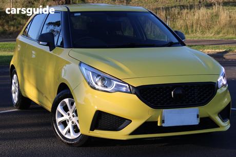 Yellow 2022 MG MG3 Hatchback Core