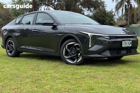 Grey 2025 Kia K4 Sedan Sport