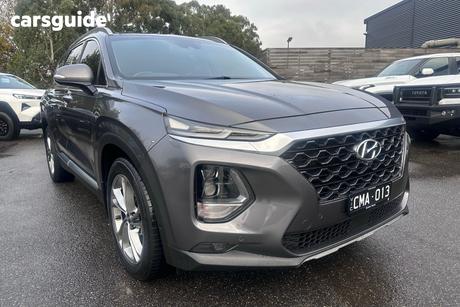 Grey 2018 Hyundai Santa FE Wagon Highlander Crdi Satin Awd