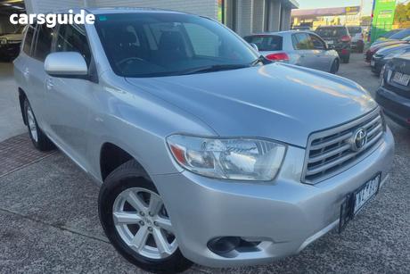 Silver 2010 Toyota Kluger Wagon Kx-R (Fwd) 5 Seat