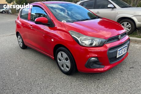 Red 2017 Holden Spark Hatchback Ls