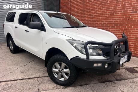 White 2015 Mazda BT-50 Dual Cab Utility Xt (4X4)