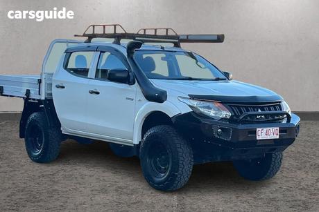 White 2017 Mitsubishi Triton Dual Cab Chassis Glx (4X4)