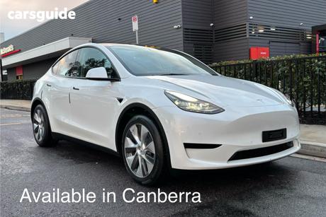 White 2022 Tesla Model Y Wagon Rear-Wheel Drive