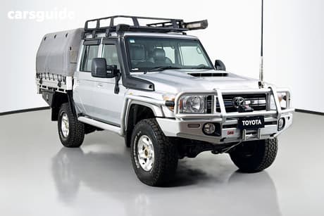 Silver 2019 Toyota Landcruiser Double Cab Chassis Gxl (4X4)