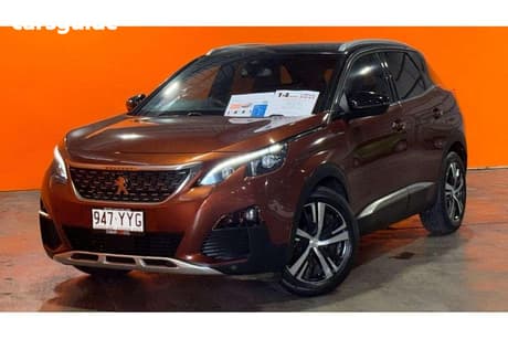 Orange 2017 Peugeot 3008 Wagon Gt Line