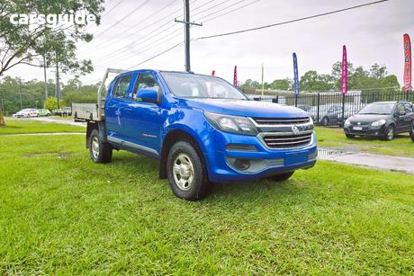 Blue 2017 Holden Colorado Crew Cab Chassis Ls (4X4)