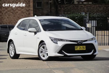 White 2022 Toyota Corolla Hatchback Ascent Sport Hybrid