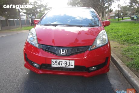 Red 2012 Honda Jazz Hatch GE MY12