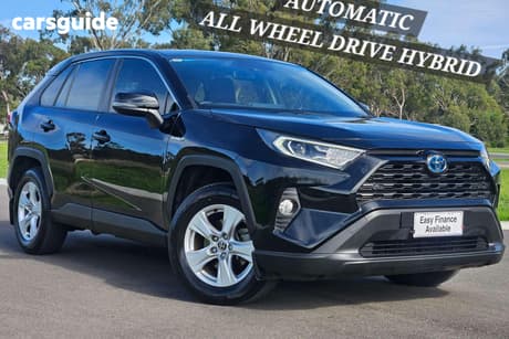 Black 2021 Toyota RAV4 Wagon Gx (Awd) Hybrid