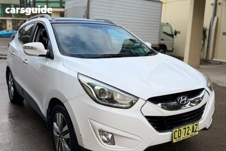 White 2014 Hyundai IX35 Wagon Highlander (Awd)